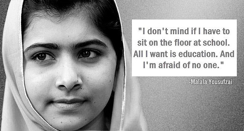 Special recognition to Malala, who is beyond Nobel Peace Prize-worthy!